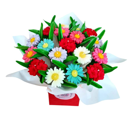 Handmade candle bouquet