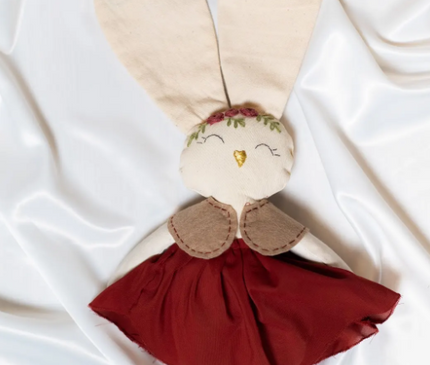 Burgundy doll