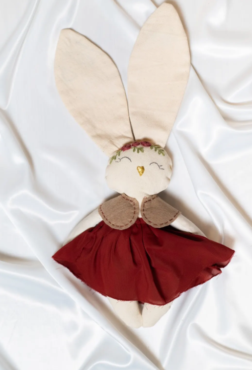 Burgundy doll