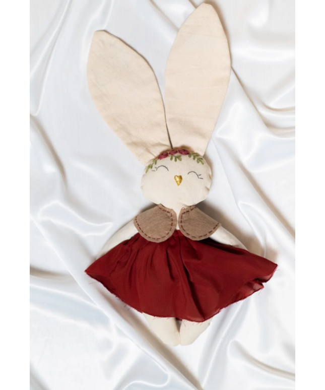 Burgundy doll