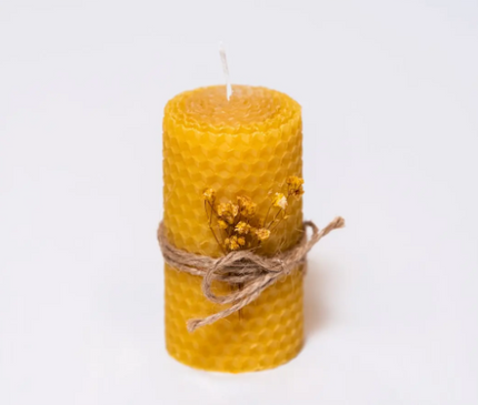 Beeswax candle