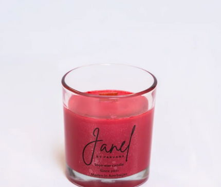 Candle with natural soy wax