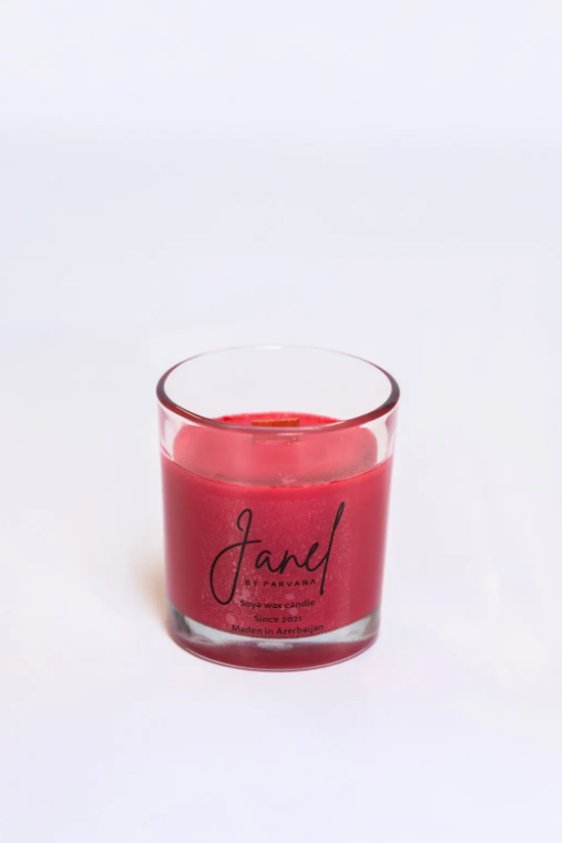 Candle with natural soy wax