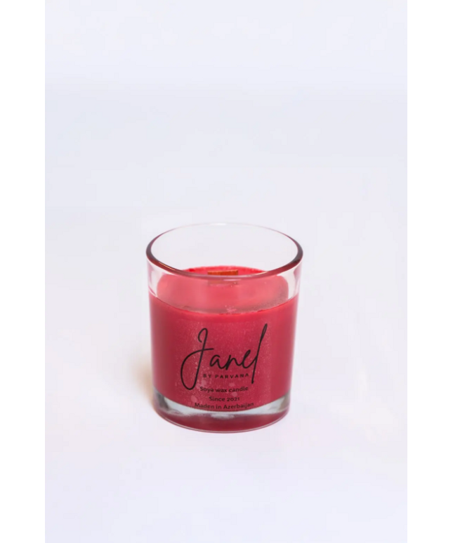 Candle with natural soy wax