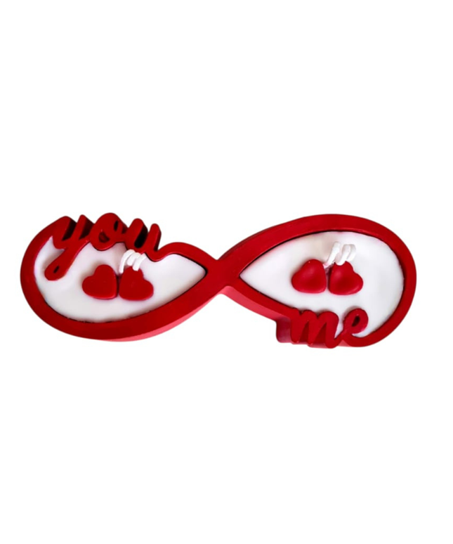 Infinity Love Design Candle